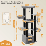 Arbre à chat XXL 170 cm – structure massive et ultra stable