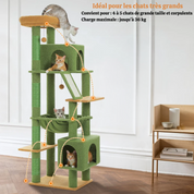 Arbre à chat XXL - avec hamac, niches et perchoir XXL