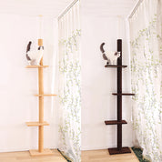 Arbre à chat plafond XXL cactus ajustable - 5 niveaux, griffoirs sisal