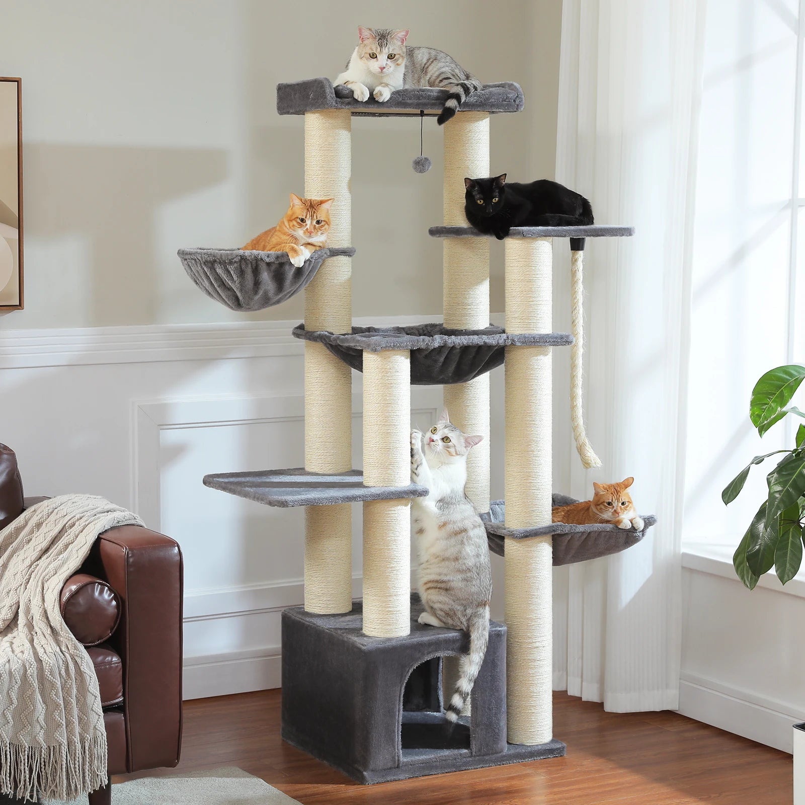 Arbre à chat XXL géant – structure massive et ultra stable