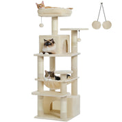 Arbre à chat XXL géant – hamac, niches et perchoirs pour petits espaces