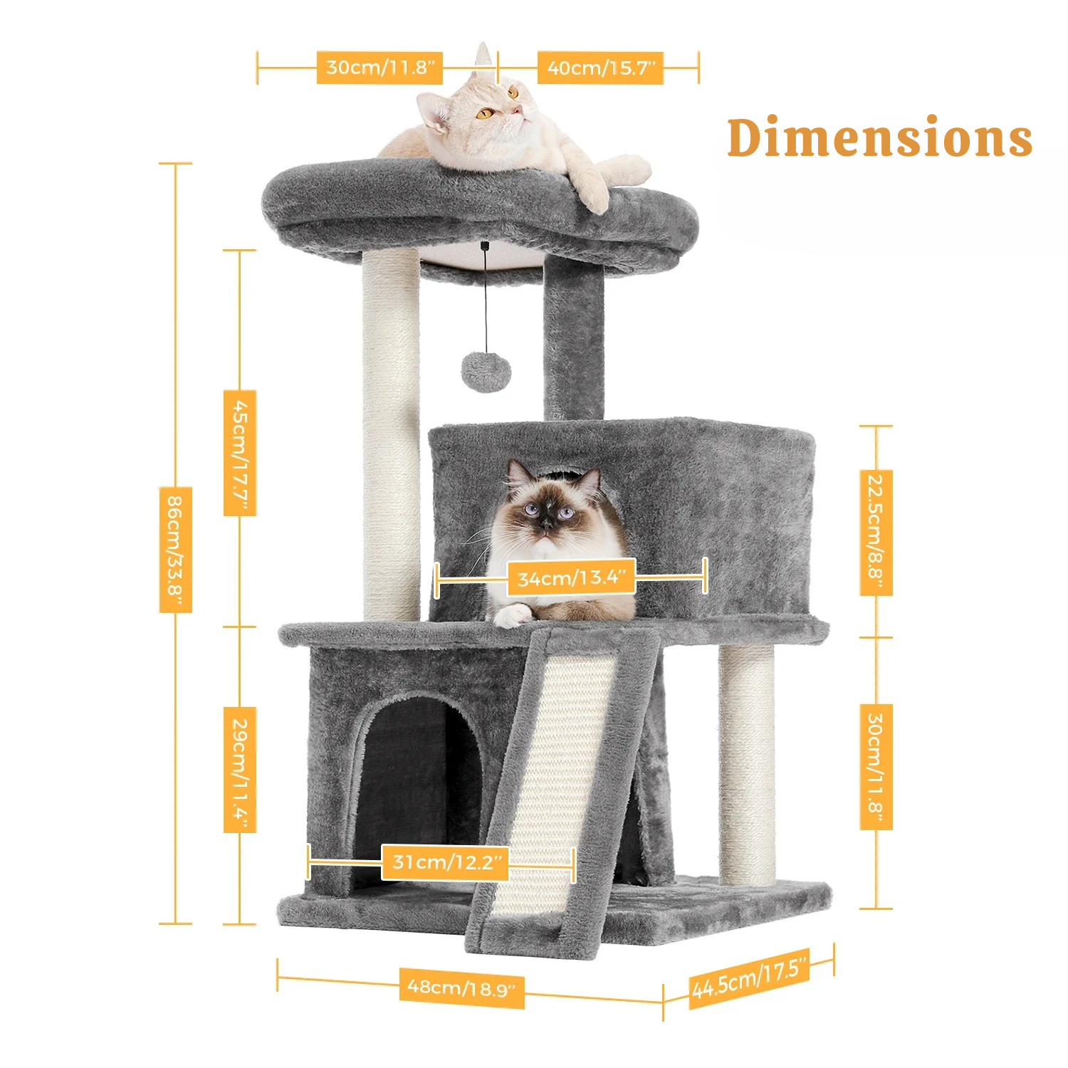 Arbre à Chat Évolutif : Dimensions Variables, Double Espace, Robustesse Garantie