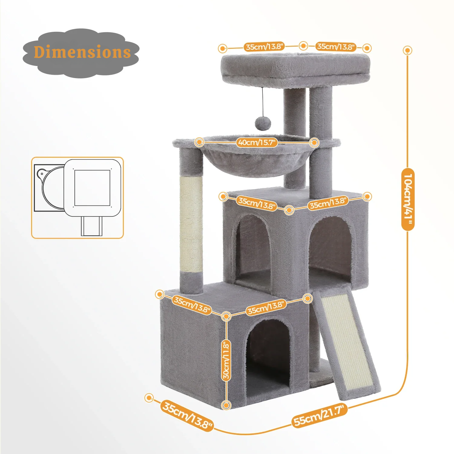 Arbre à Chat Évolutif : Dimensions Variables, Double Espace, Robustesse Garantie