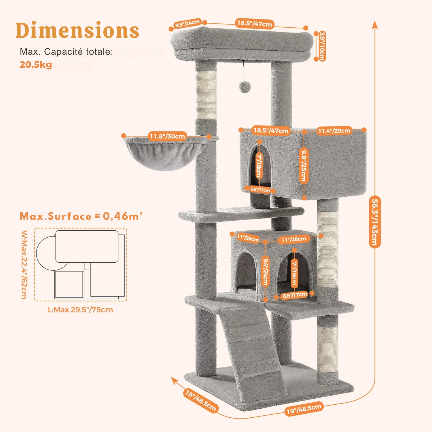 Arbre à Chat Évolutif : Dimensions Variables, Double Espace, Robustesse Garantie
