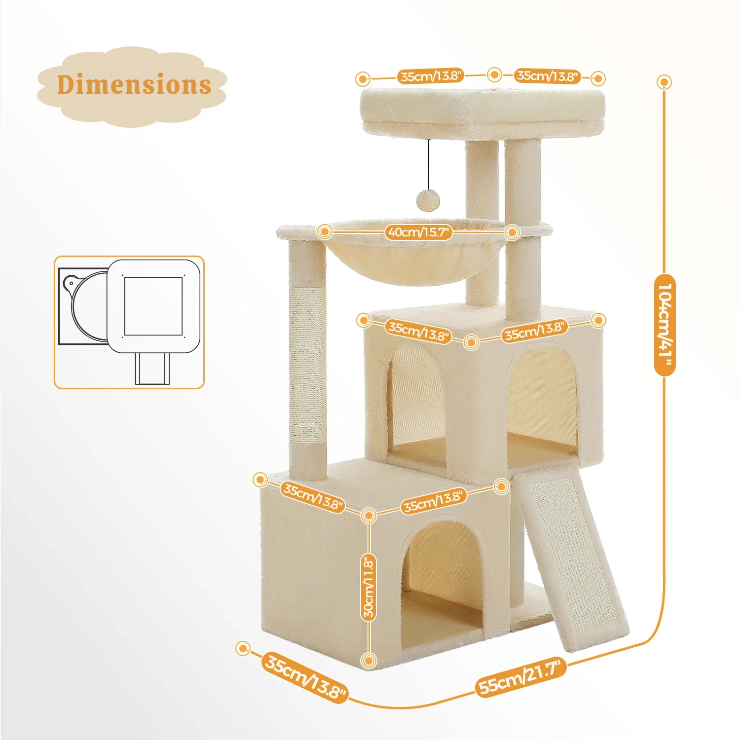 Arbre à Chat Évolutif : Dimensions Variables, Double Espace, Robustesse Garantie